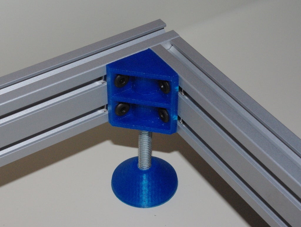 40 MM T-Slot Angle Bracket With Adjustable Foot