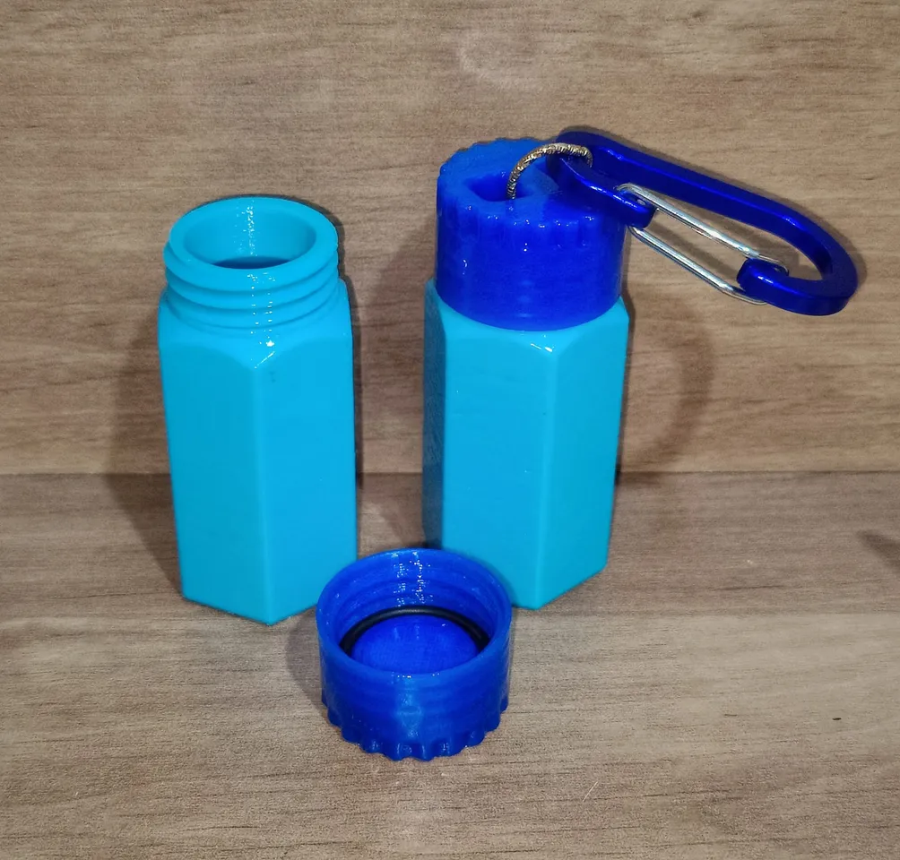 waterproof keychain container by G4ZO, Download free STL model