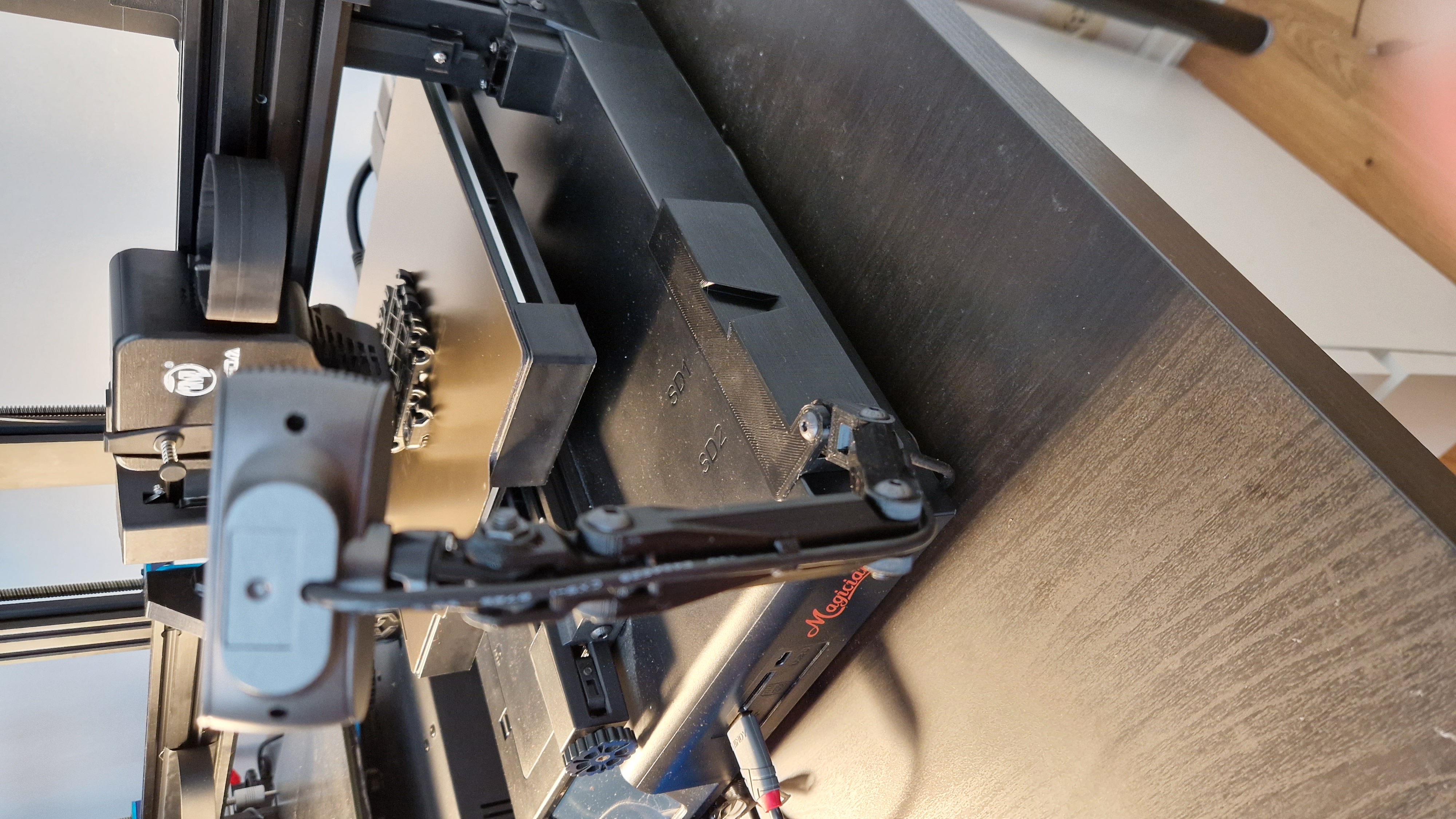 SD Card Mount with added Camera Mount (Mingda Magician X)