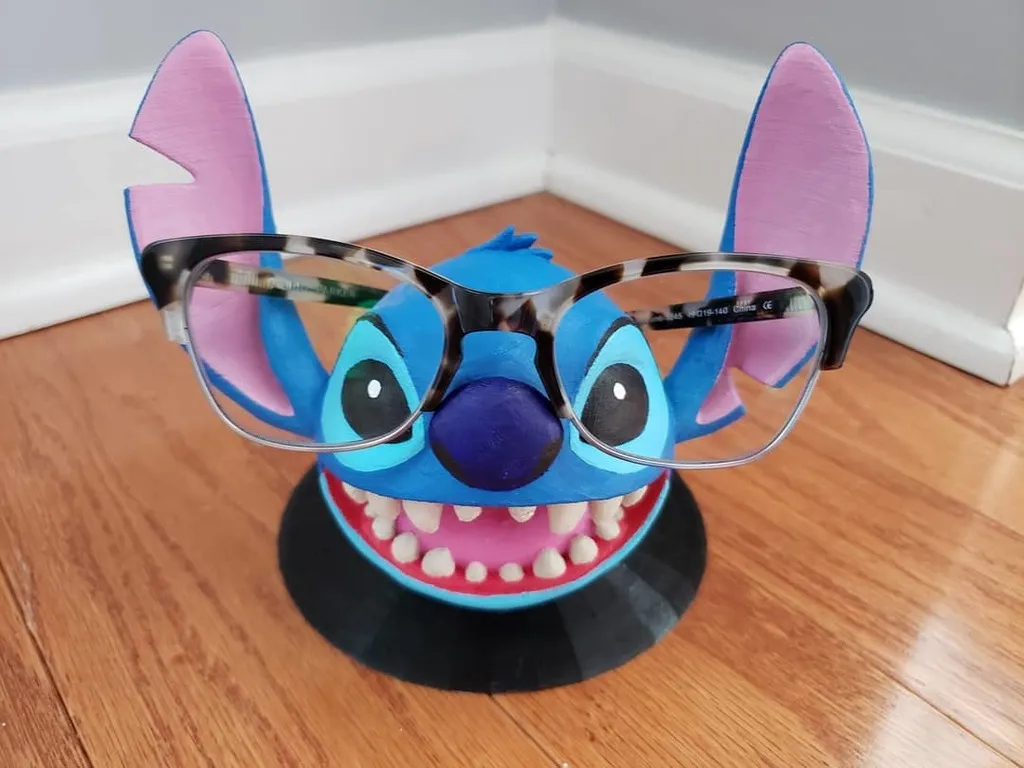 Stitch Eyeglass Holder by Erin Fezell, Download free STL model