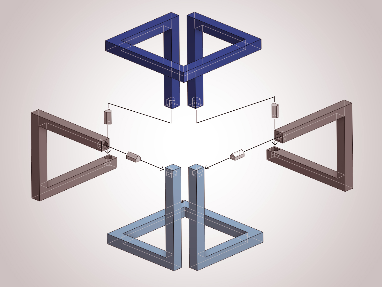 Miniatura 2 do modelo 3D Illusion Cube