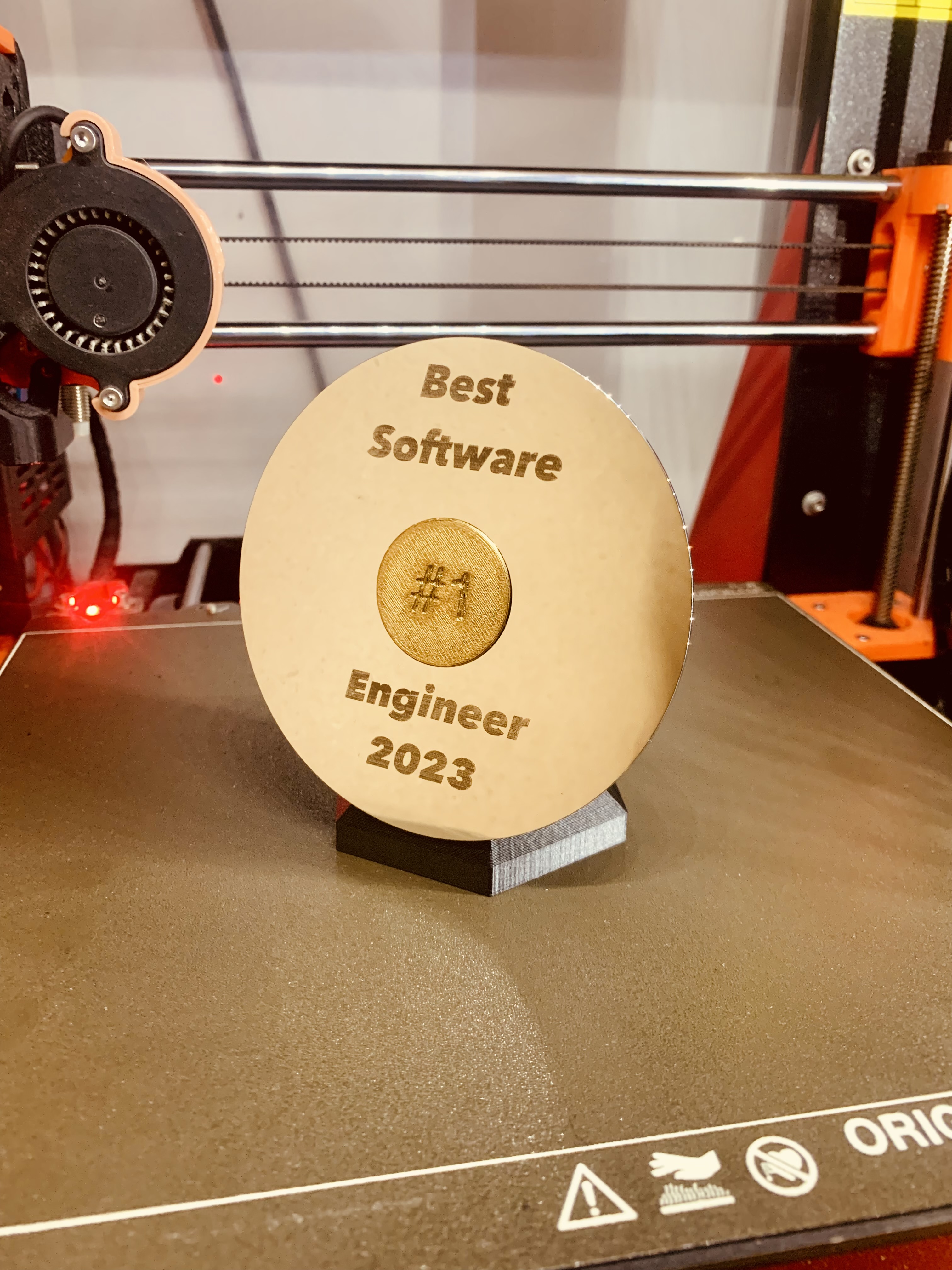 Trophy from old 3.5" HDD