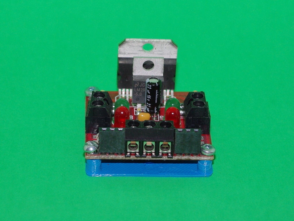 Solarbotics L298 Compact Motor Driver Drilling and Mounting Plates