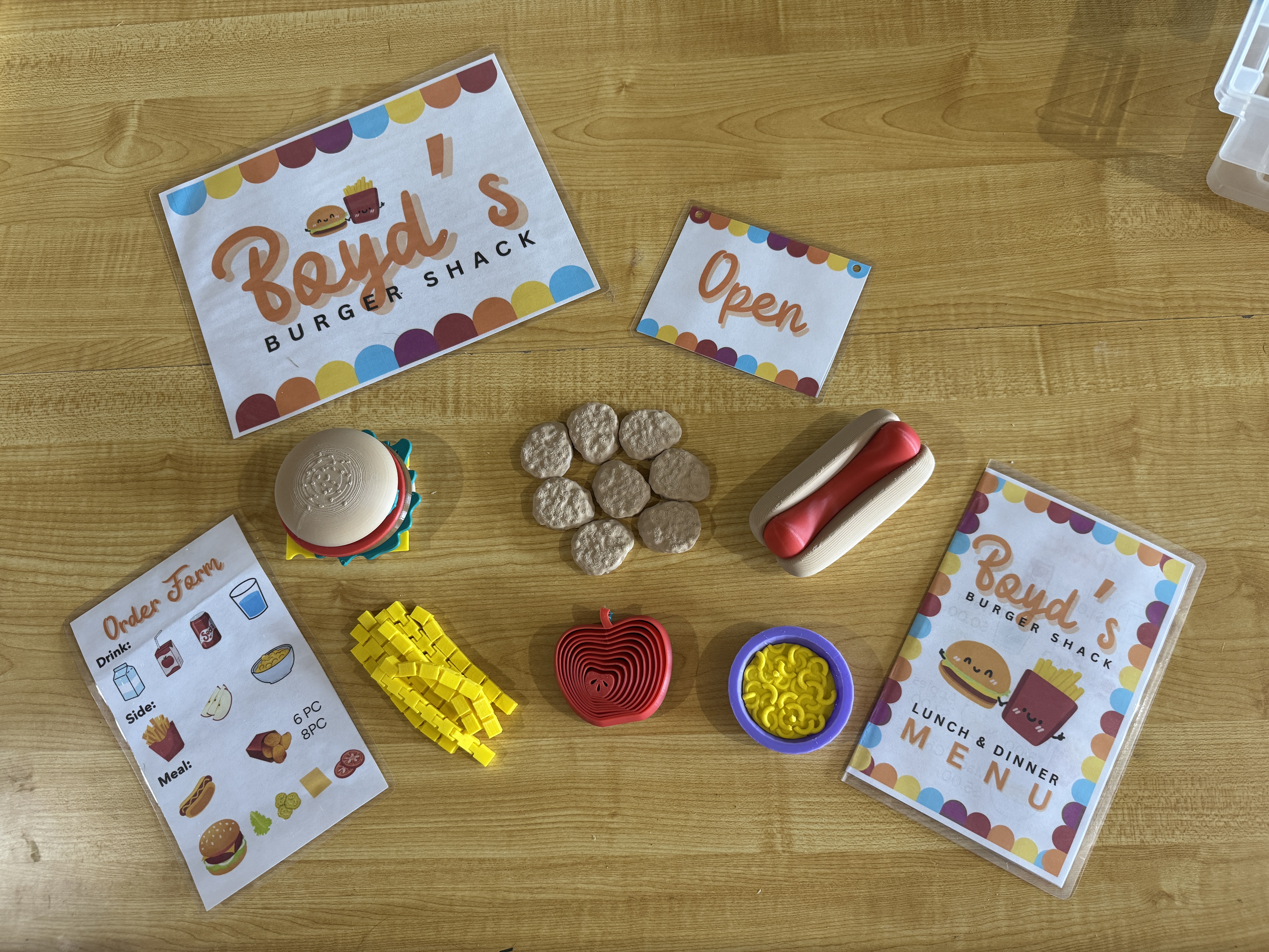 Burger Shop Play Set