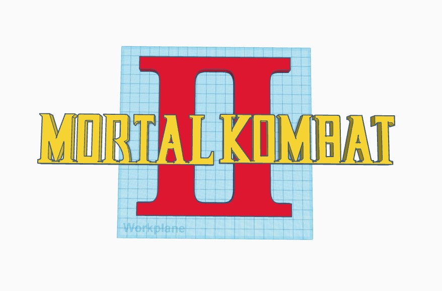 Mortal Kombat 2 inspired sign/logo