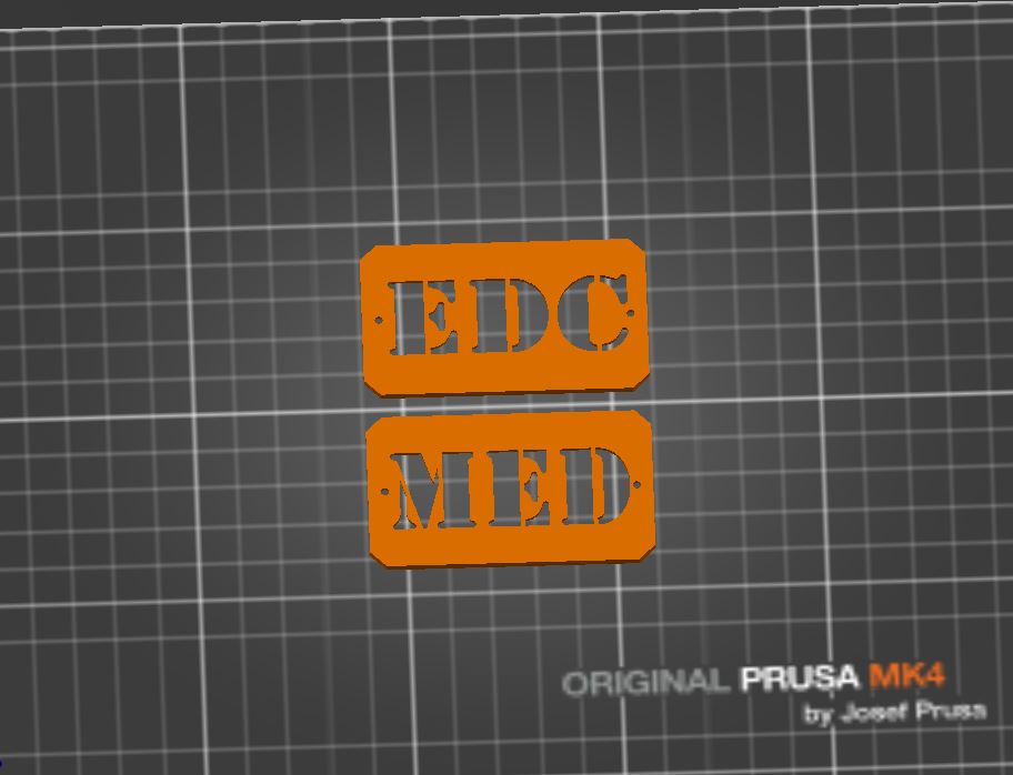 Molle taktický svítící panel EDC / Molle tactical light panel MED