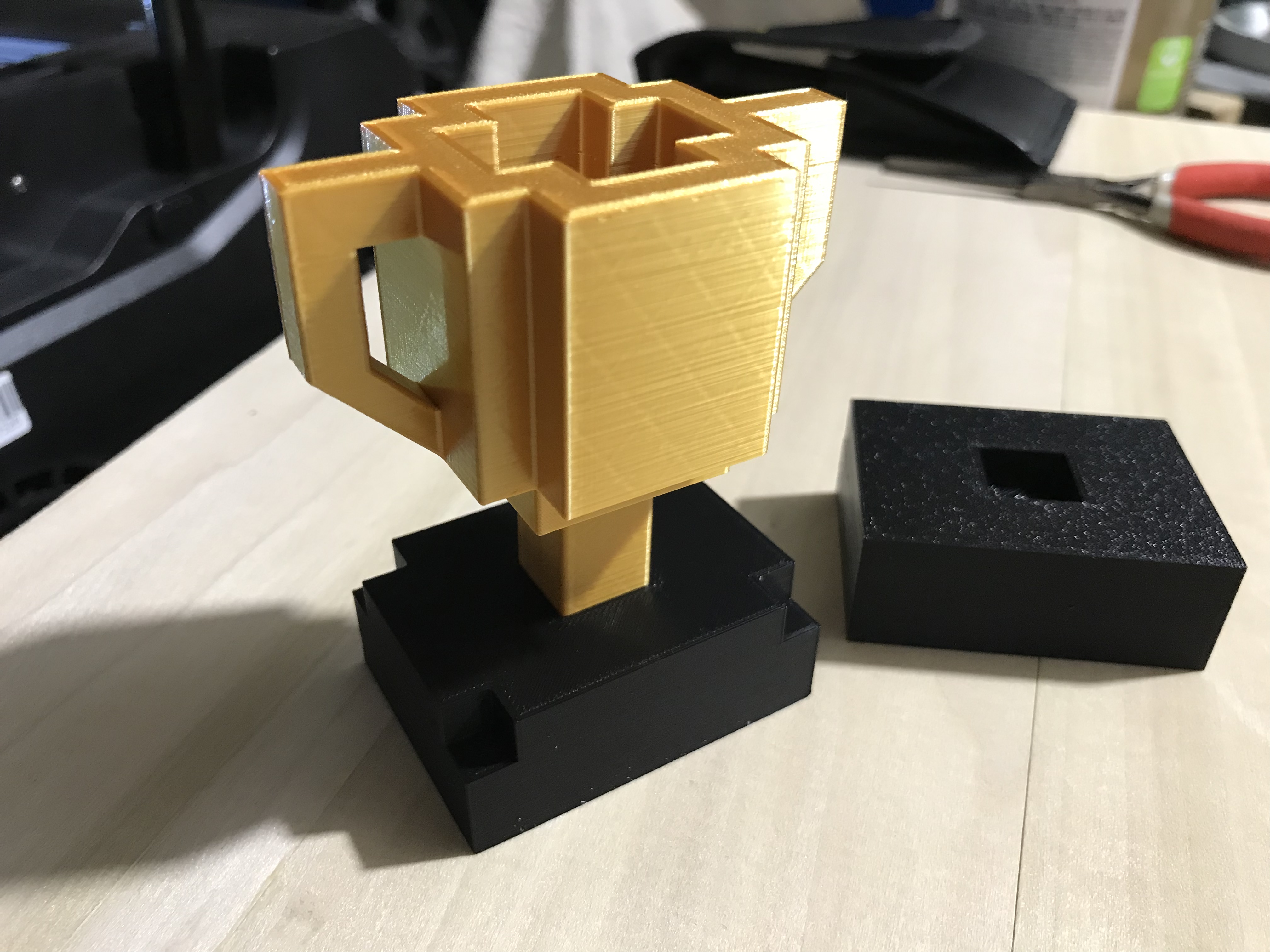 Blocky Trophy / Nearly-Voxel Trophy
