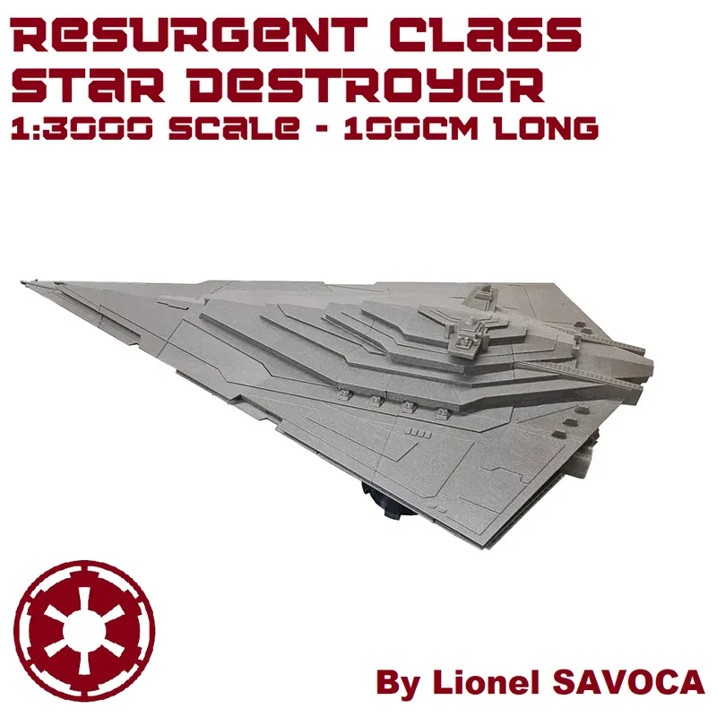 Resurgent class Star Destroyer 1 3000 scale by Lionel SAVOCA