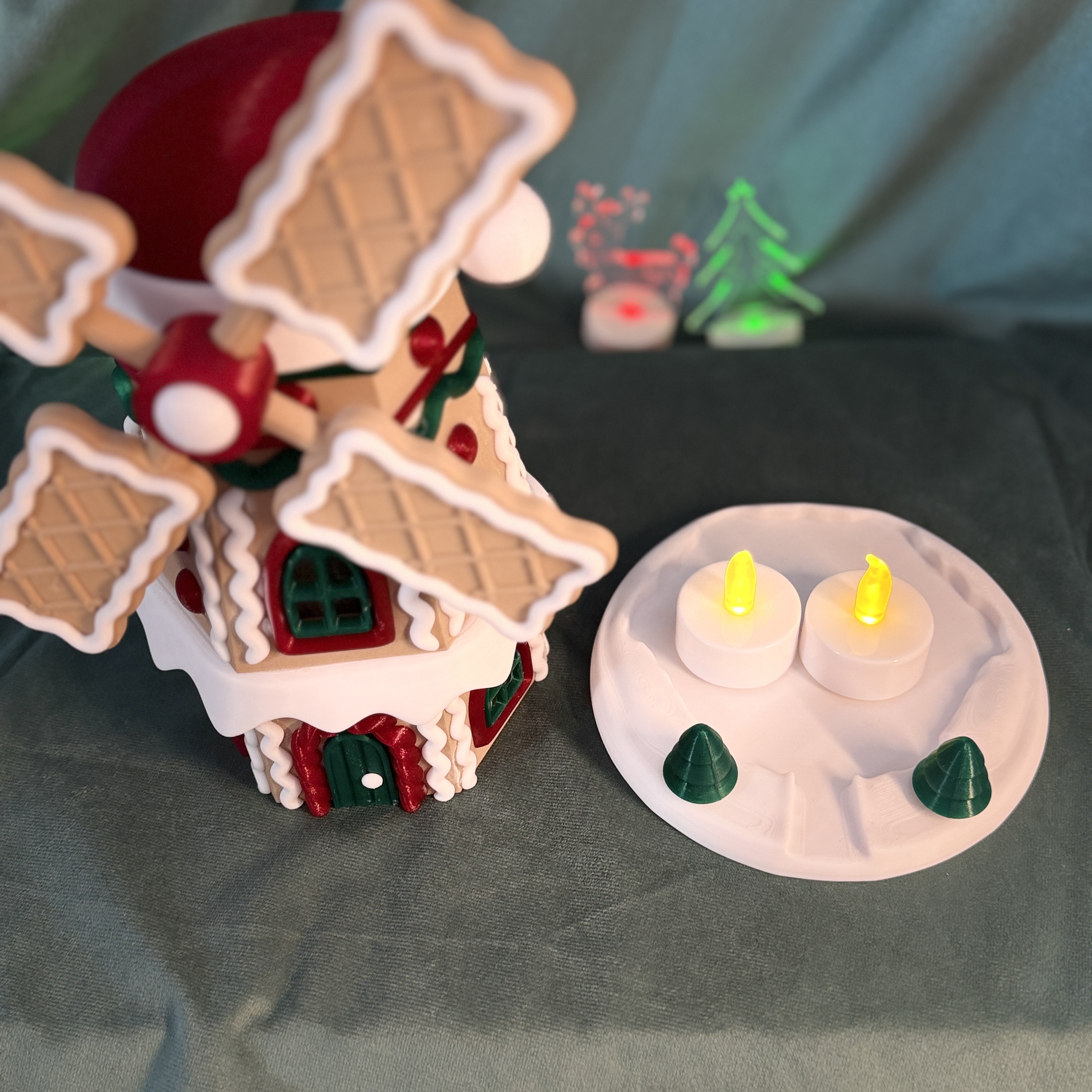 Christmas Gingerbread Windmill – Multicolor Without AMS — miniatura 6