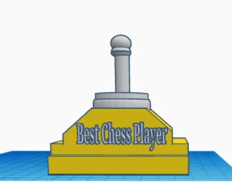 Roblox player trophy by Żółciutkadrukarka