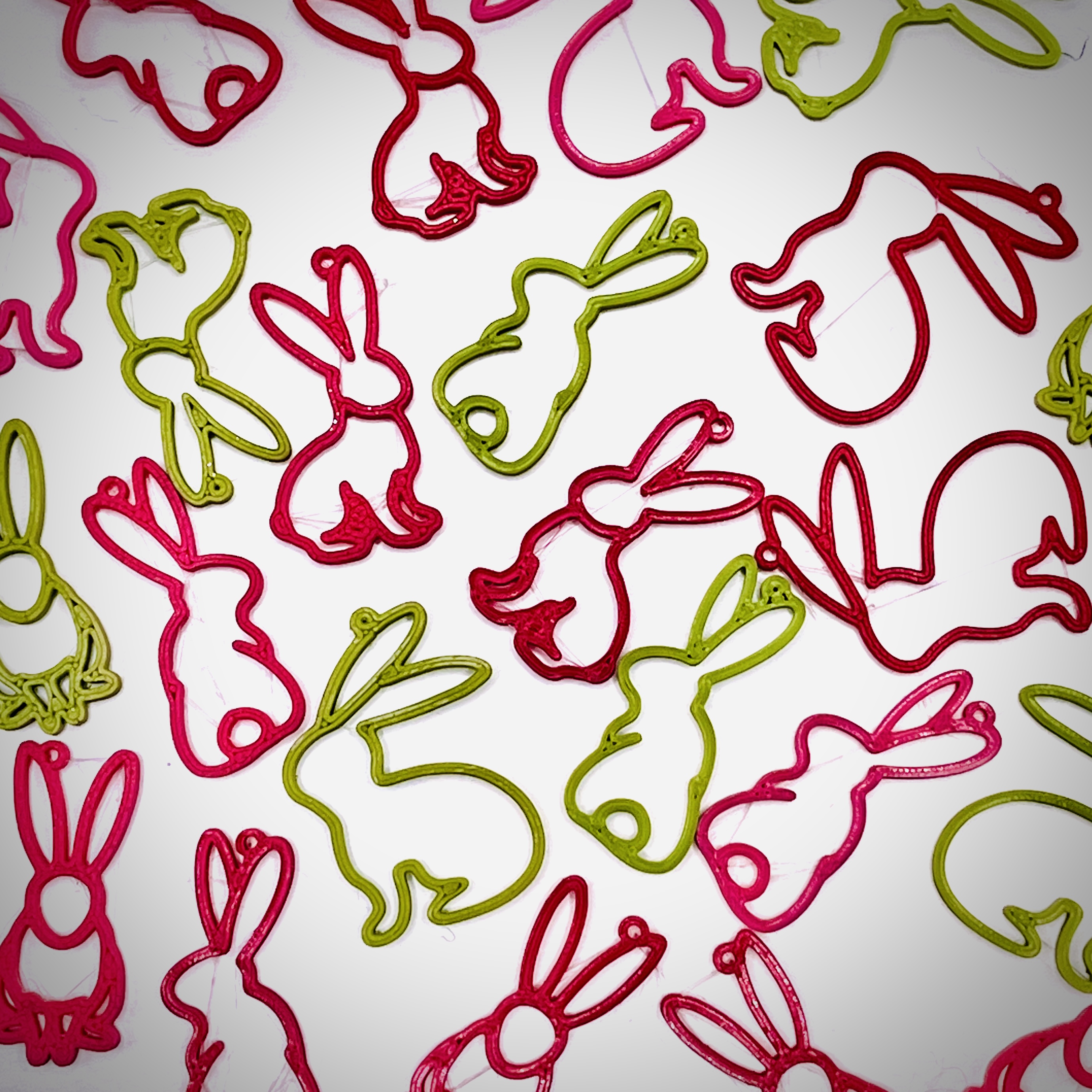 Miniatura 4 do modelo 3D Rabbit Bunny Easter Earring Set
