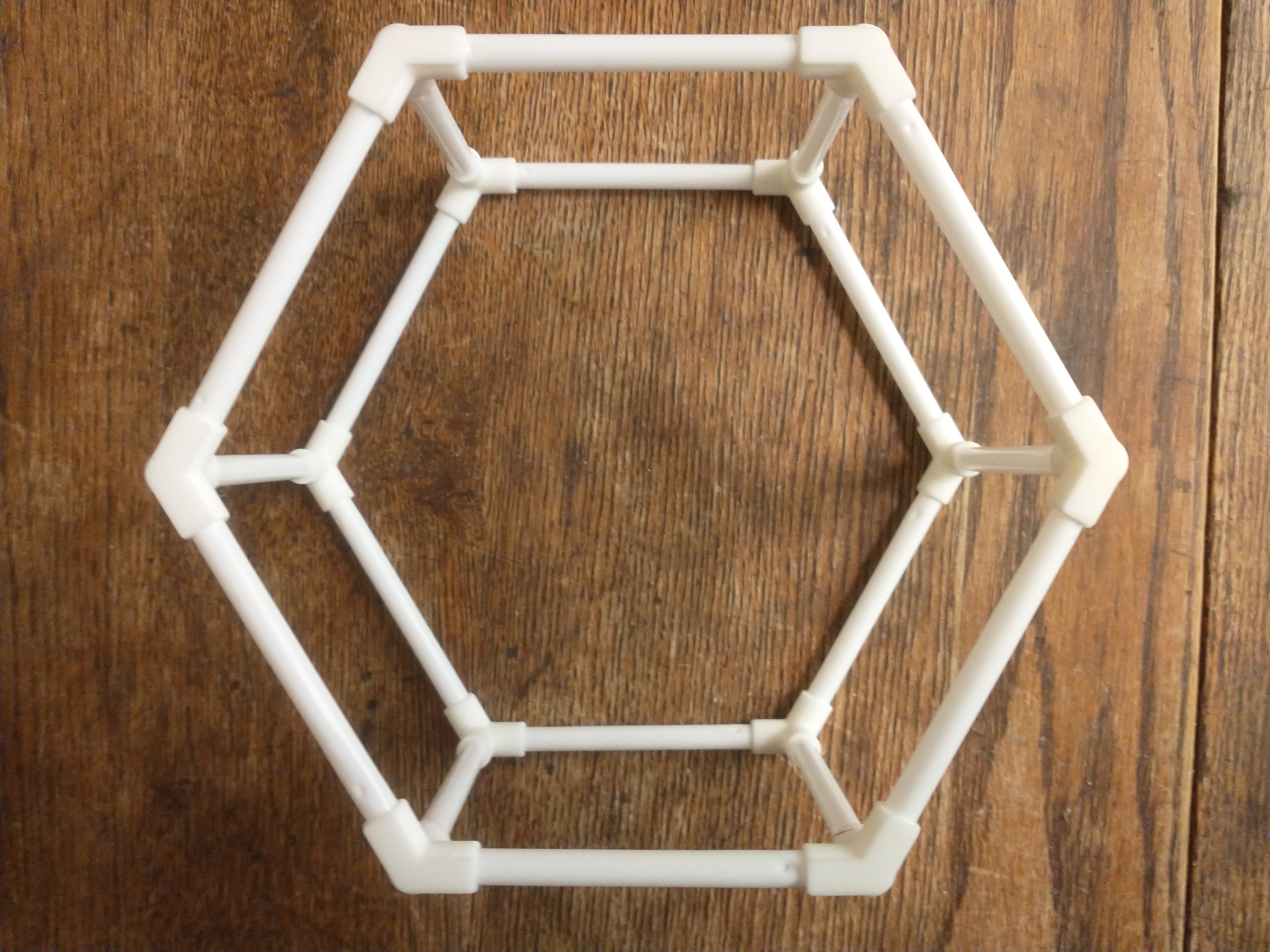 Straw Hexagonal Prism Connector