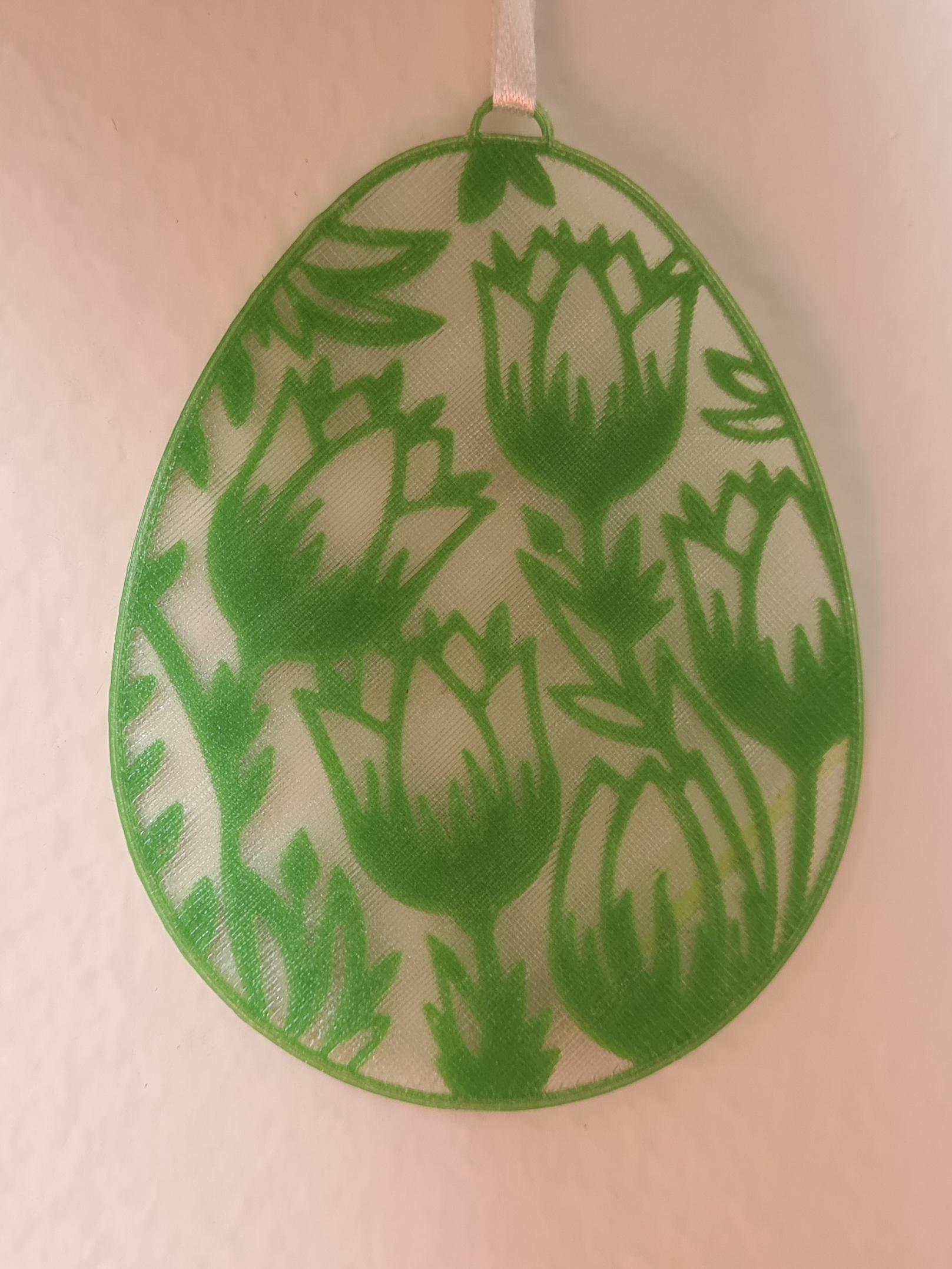 Easter Egg with Tulips plus solid background