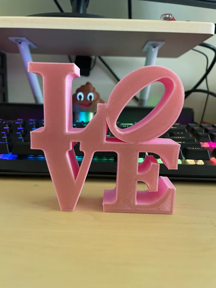 LOVE Letters Statue (Love Squared) by Rithm3D | Download