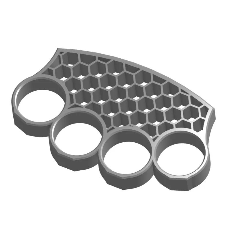 Spiked Brass Knuckles by Baconcrew09, Download free STL model