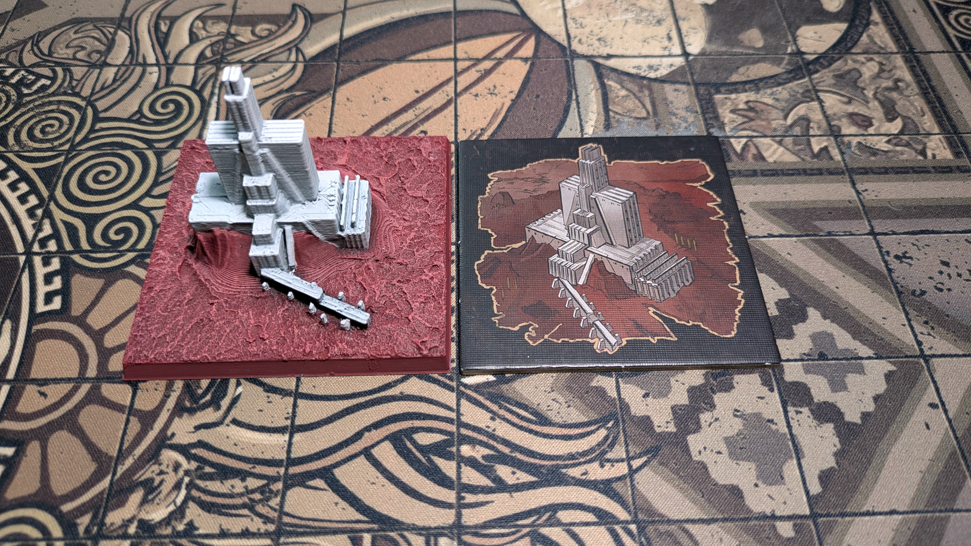 Aeon Trespass: Odyssey - Krypteia Outpost (+damaged) Terrain Tile