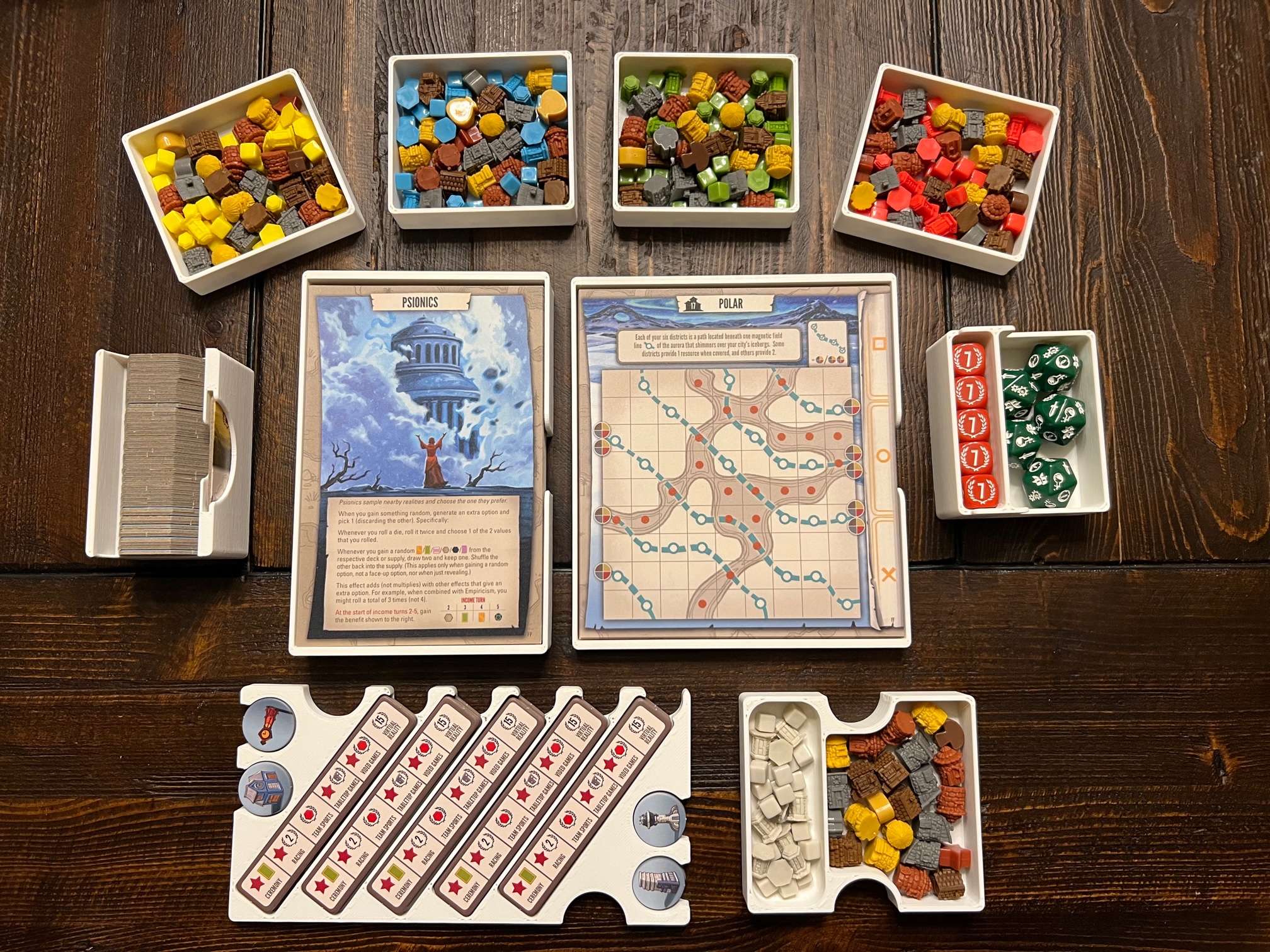 Organizer for Tapestry board game - The Dicetroyers