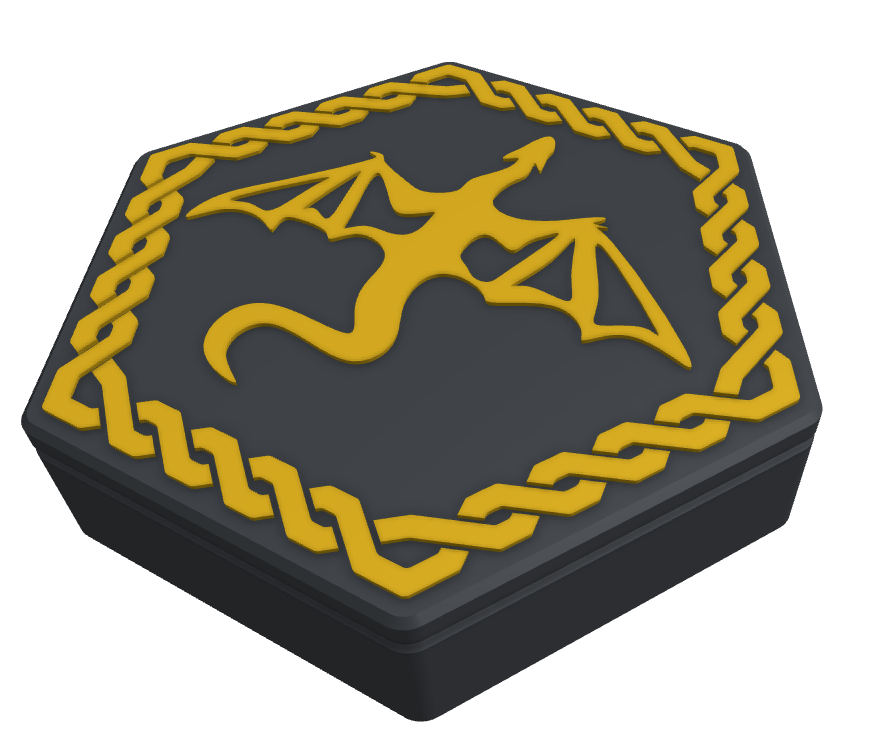 Celtic Dragon Dice Chest by Rob | Download free STL model | Printables.com