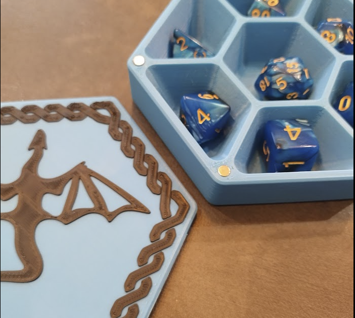 Celtic Dragon Dice Chest by Rob | Download free STL model | Printables.com