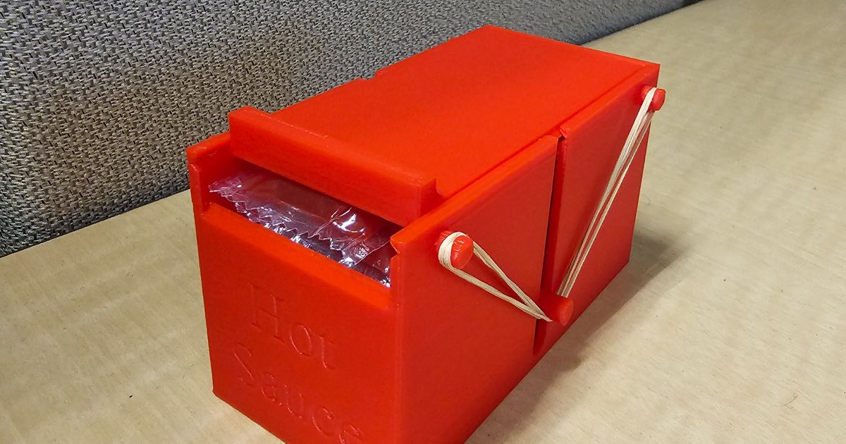 Sauce Packet Dispenser by Spotkenyon Download free STL