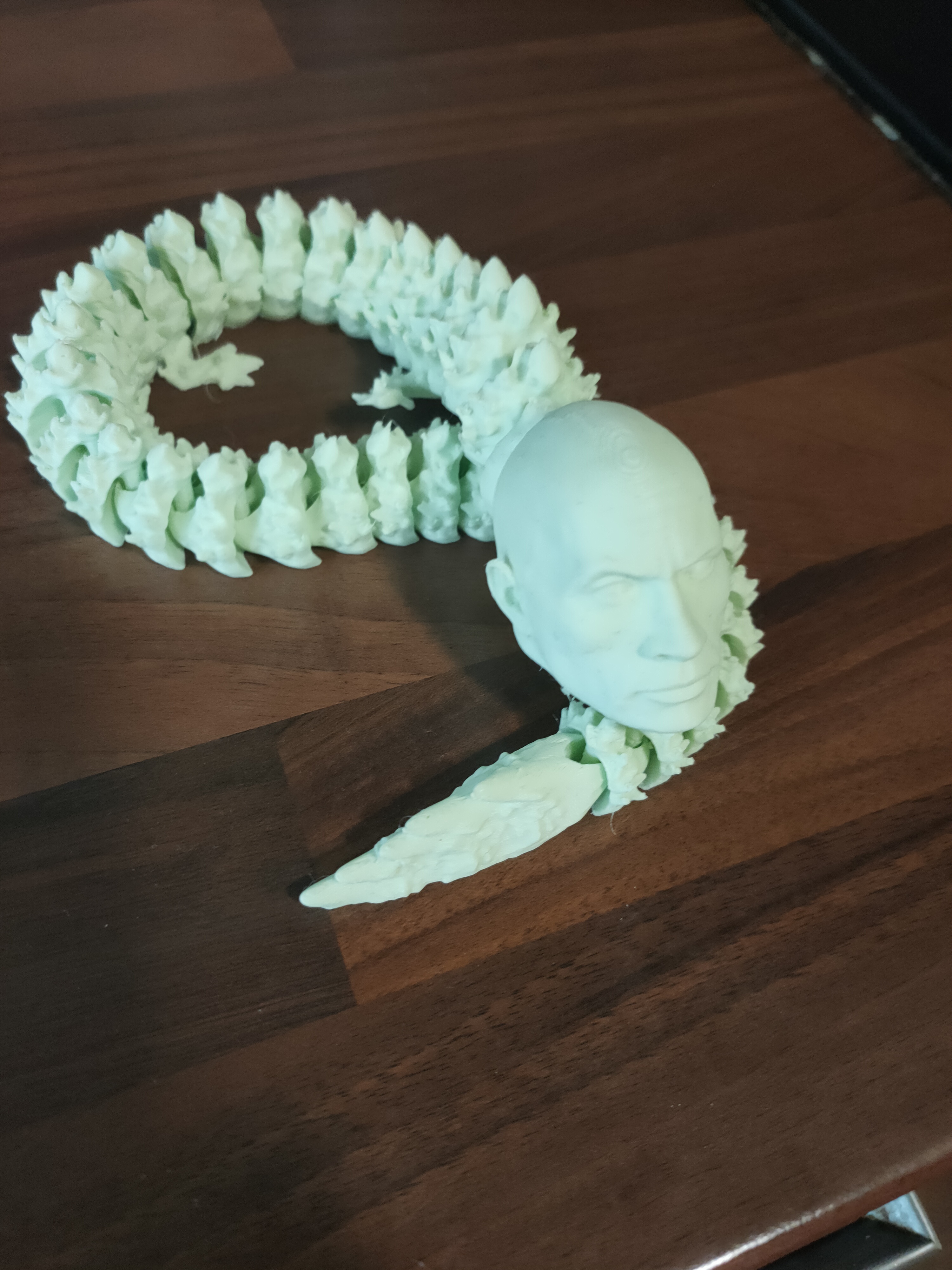 Print in place dragon with Dwayne ''The Rock'' head