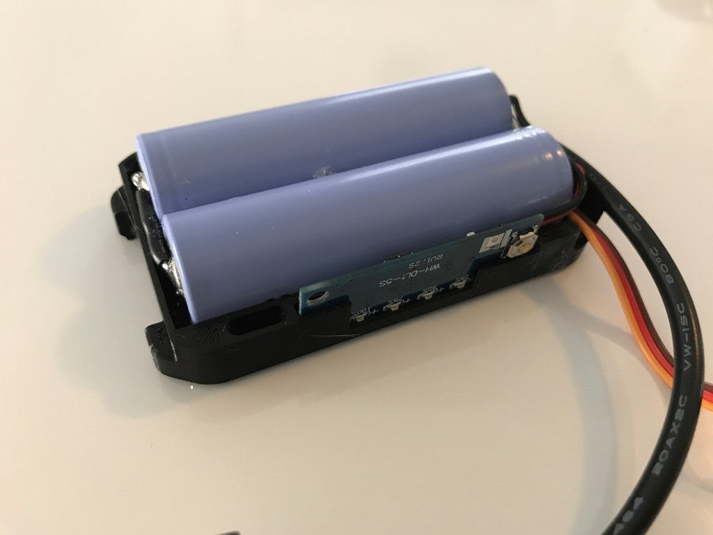 FatShark Goggle 18650 LiIon Battery Holder Case by JRD Download free