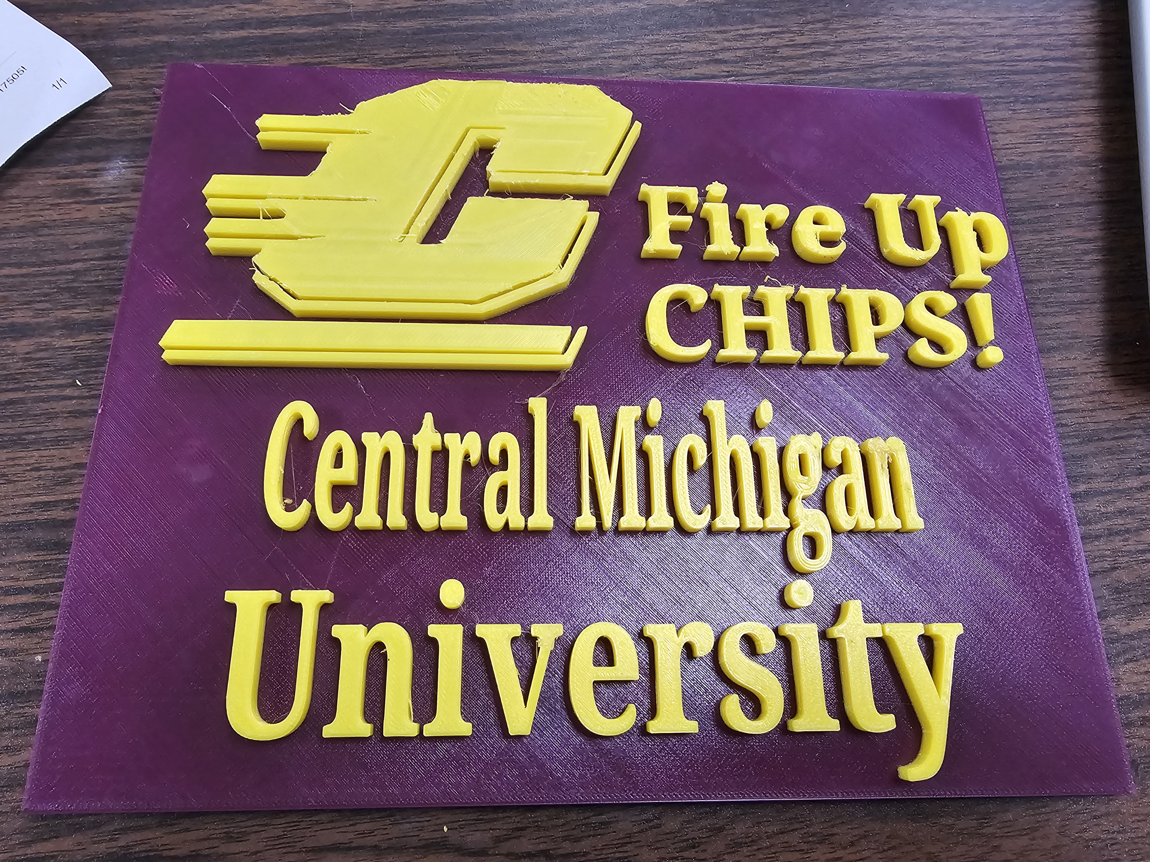 Central Michigan University Sign