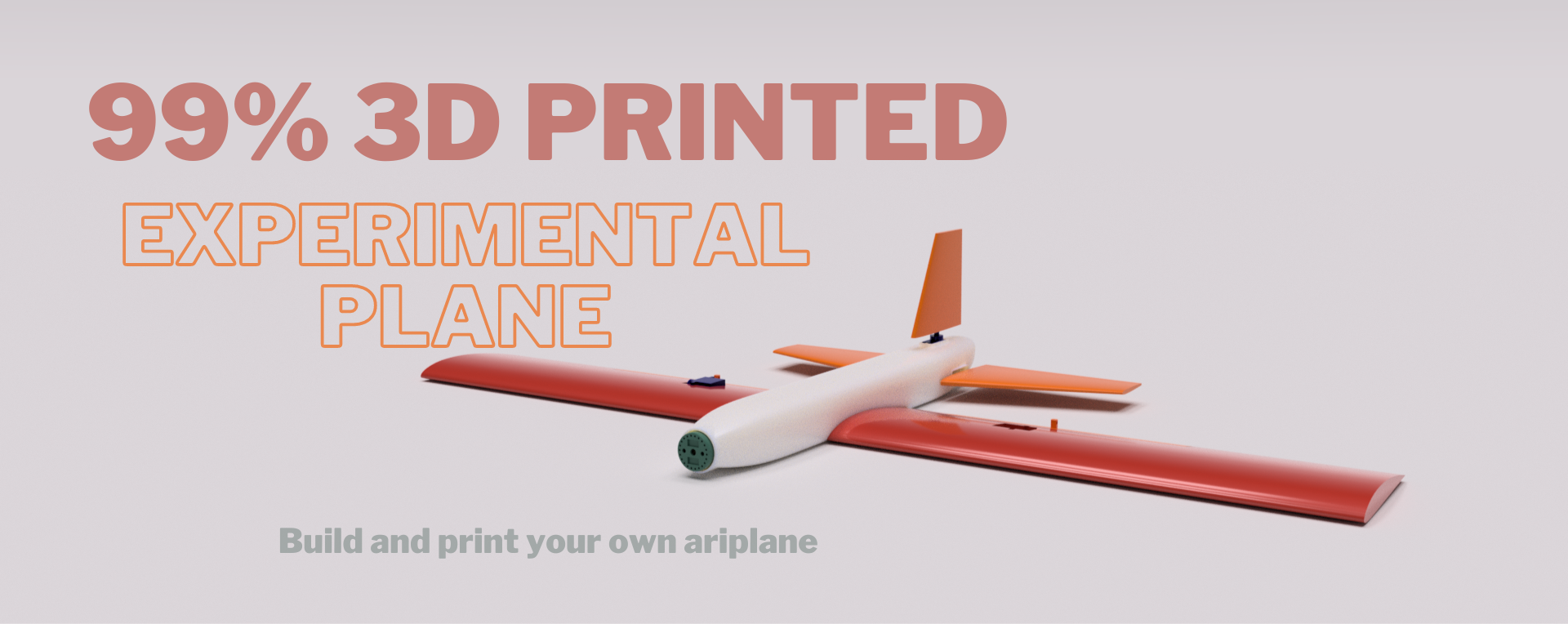 99% 3D printed plane