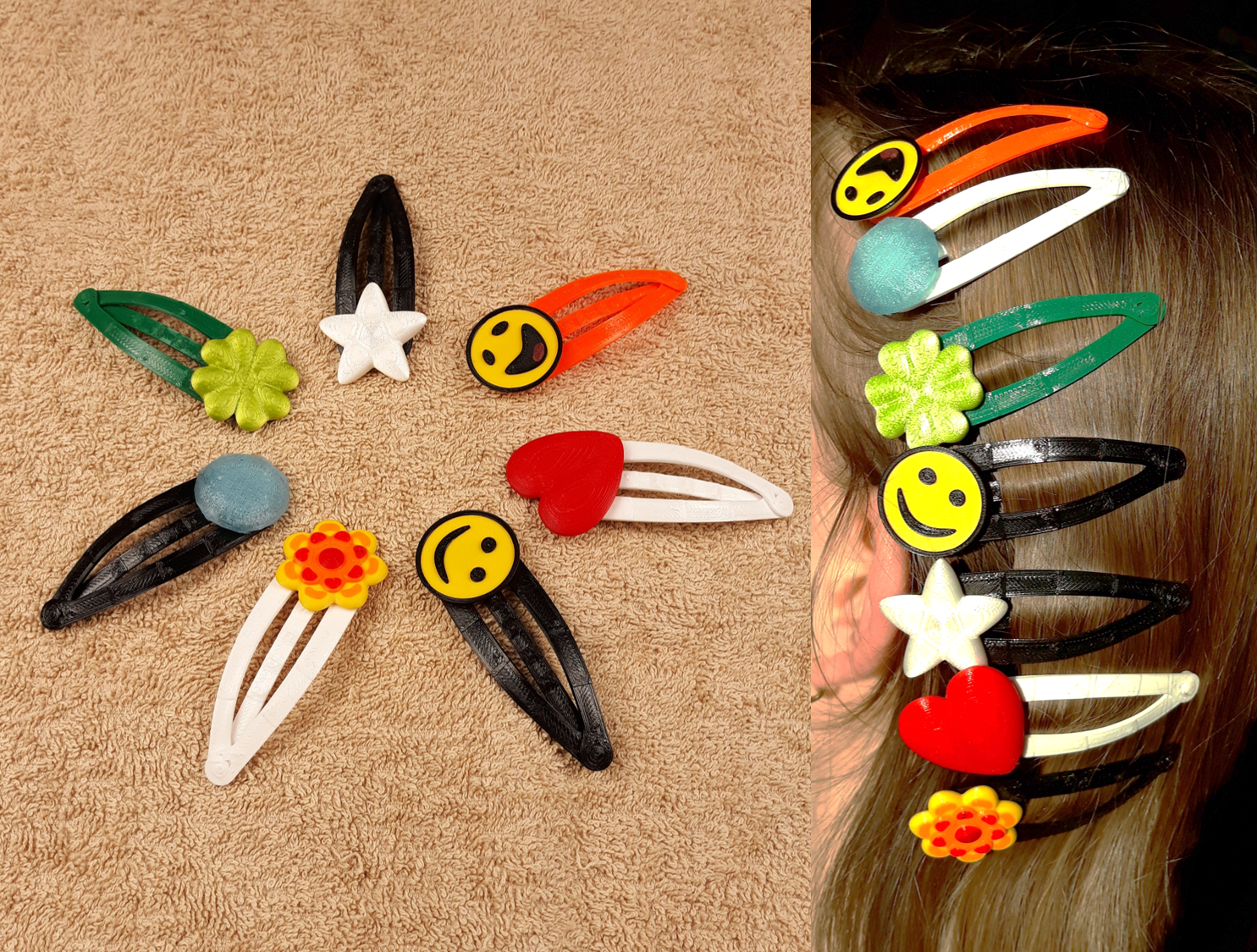 Snap hair clip