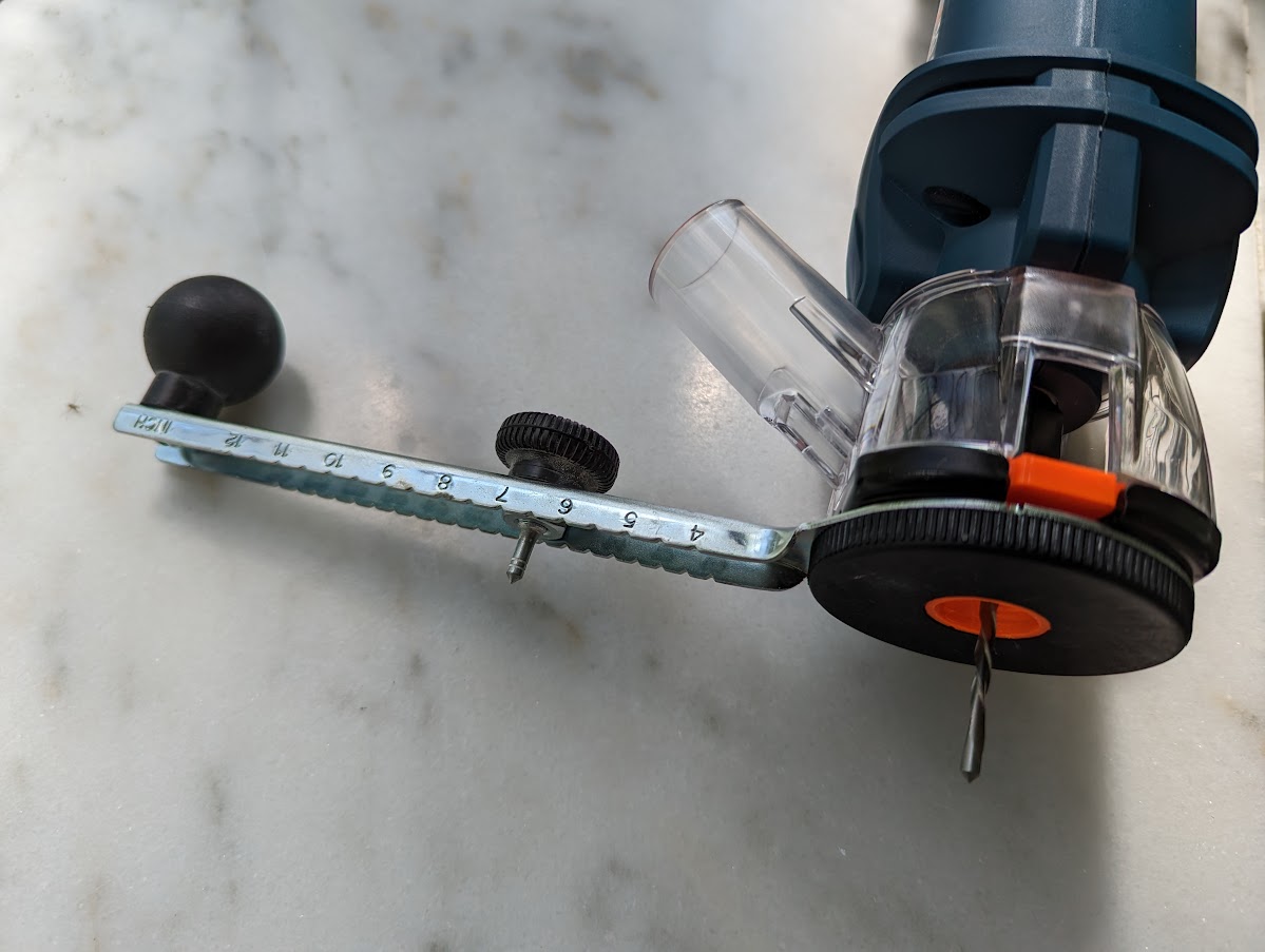 Bosch GCU18V30 CutOff Tool to Rotozip Circle Cutting Attachment