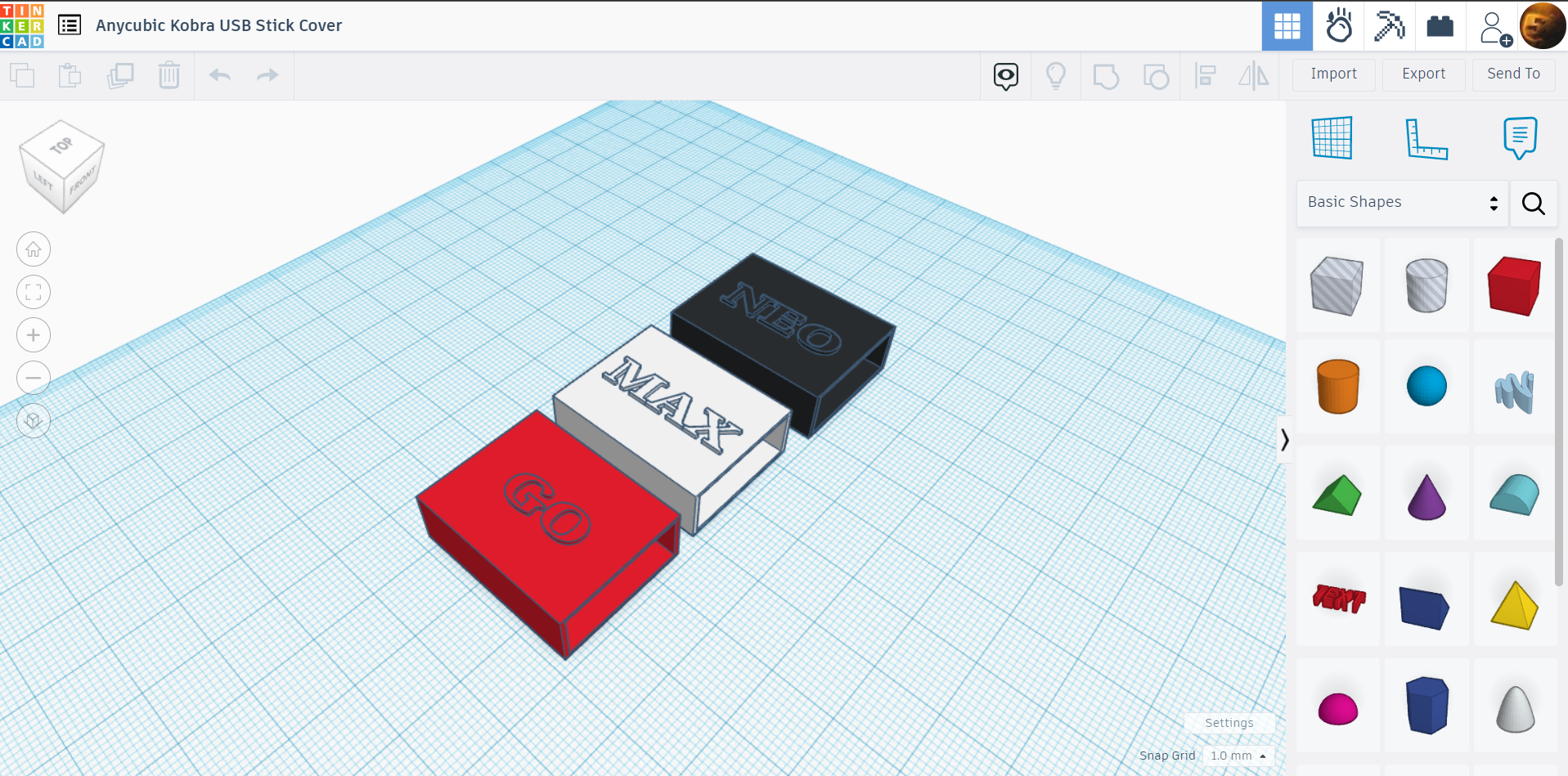 Anycubic Kobra SDcard USB reader cover by 5Blender | Download free STL ...