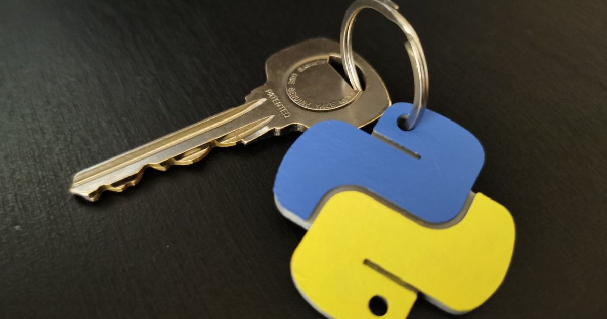 Python Keychain by nans Download free STL model