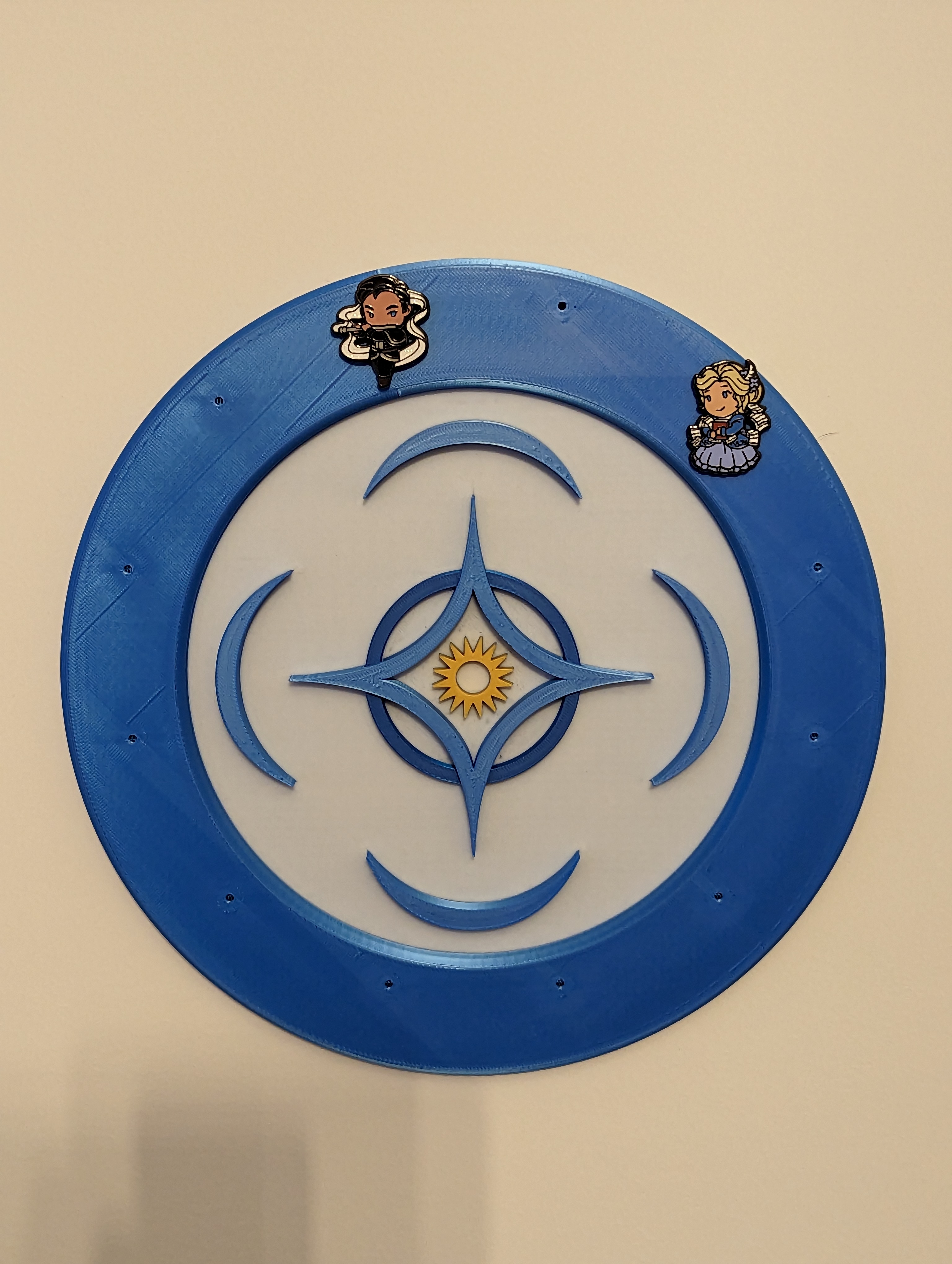 Cosmere Symbol Brandon Sanderson Kickstarter Pin Display by LethargicPuffin Download free STL