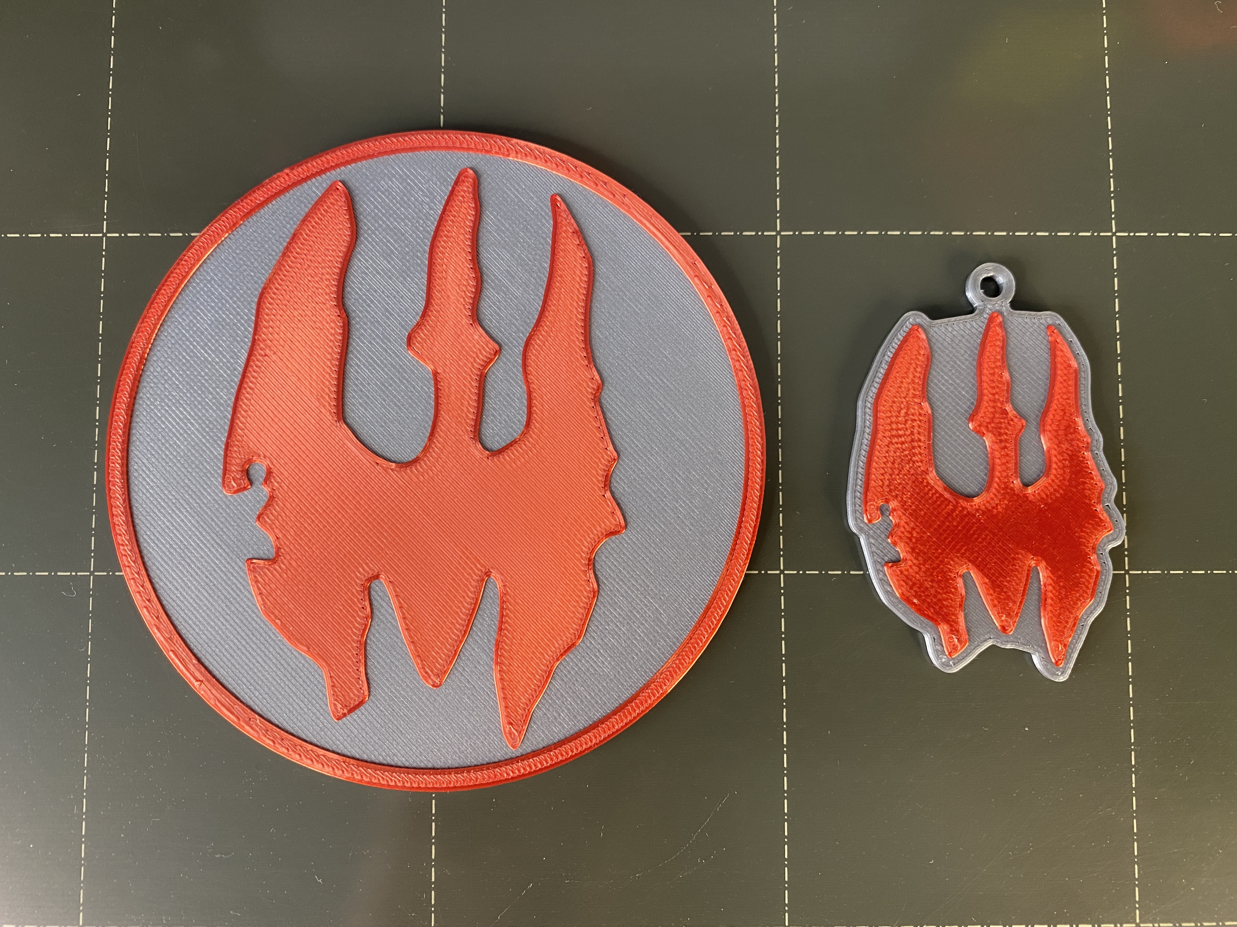 Mandalorian Death Watch Coaster and Keychain