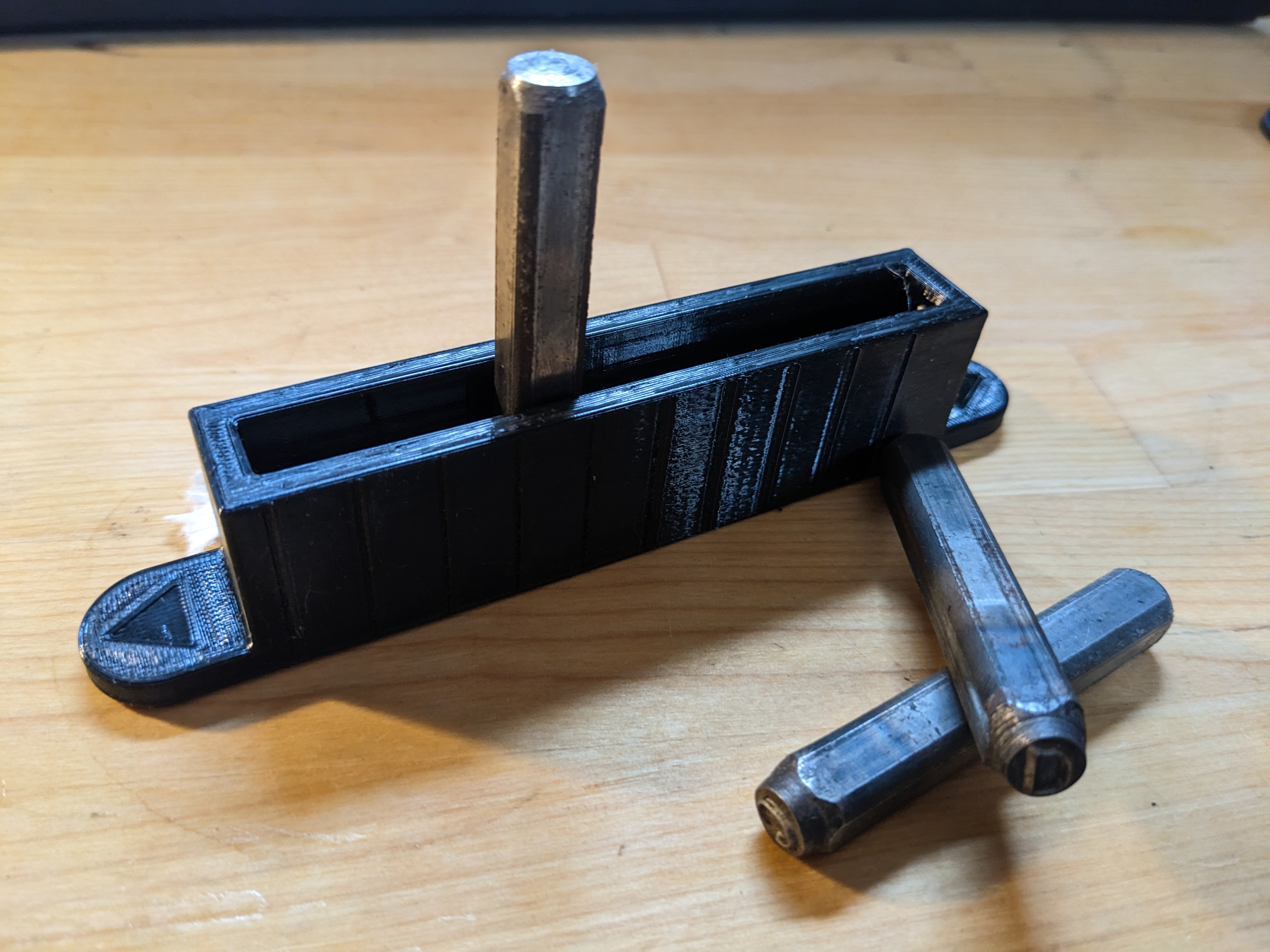 5/16 Letter Metal Stamping Guide Block