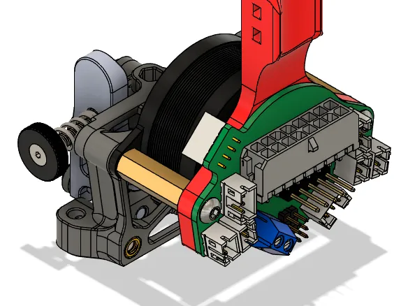 Mellow FLY MiniAB / BTT Piggyback36 insulation mount plate with cable strain relief