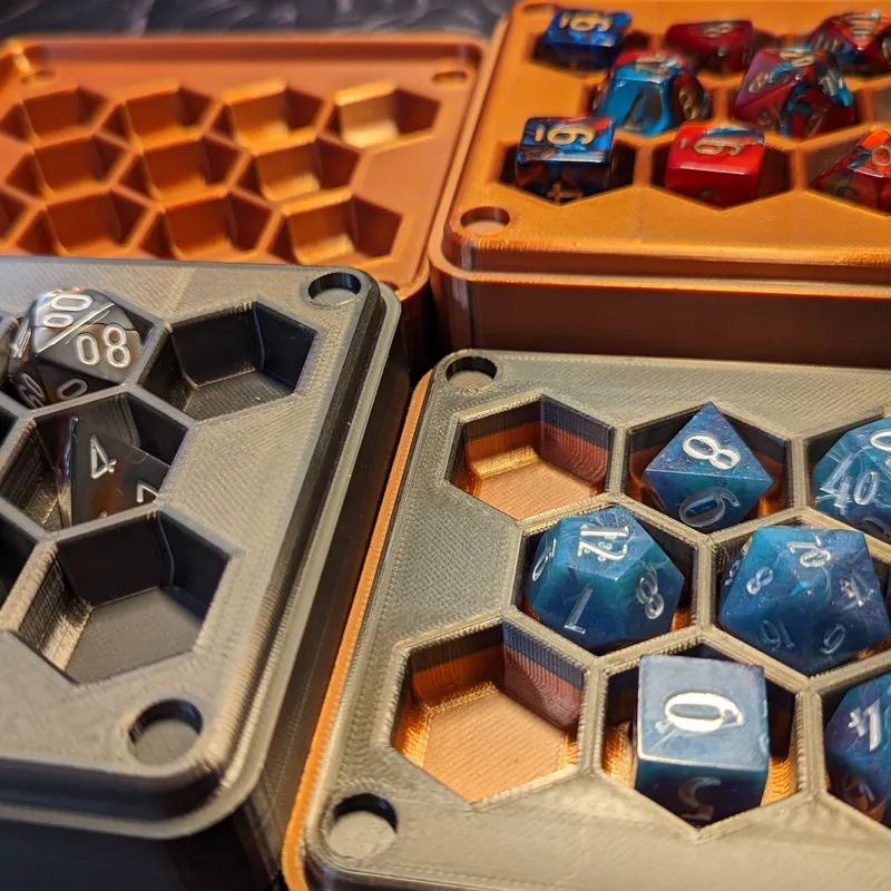 Stackable D&D Dice Box by Jelle, Download free STL model