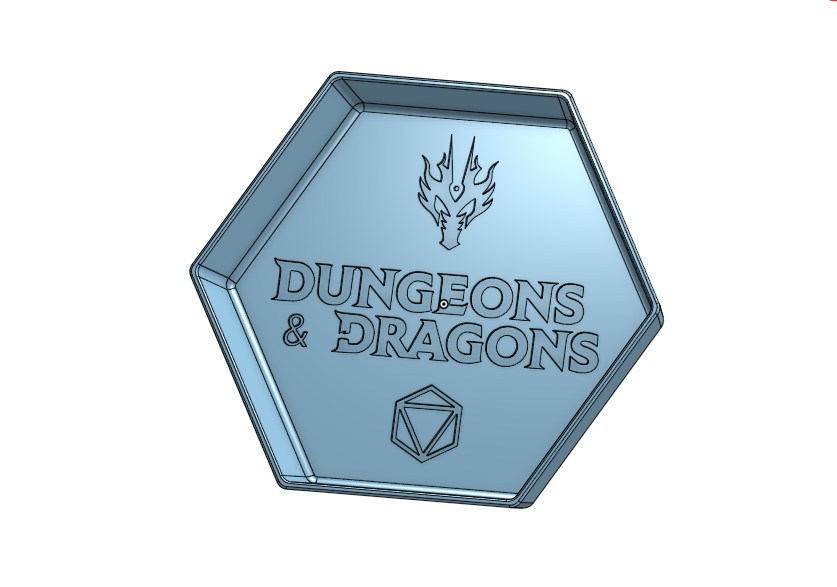 Dungeons & dragons dice tray