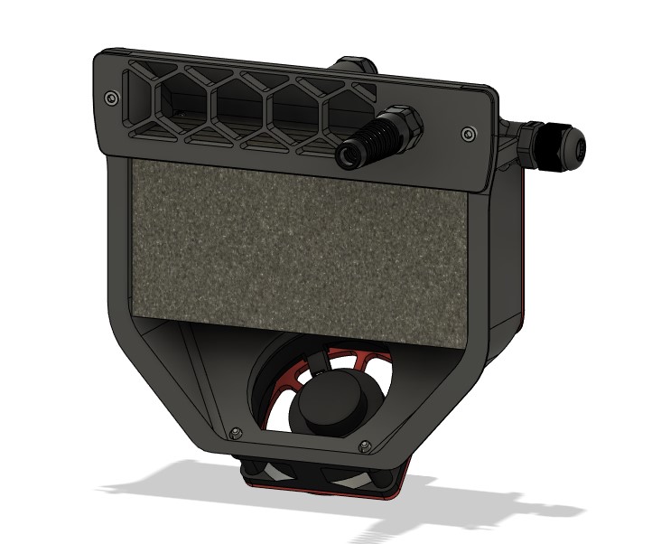 Voron V2.4 Canbus Exhaust Filter Mod with Step File by Wissencat Download free STL model
