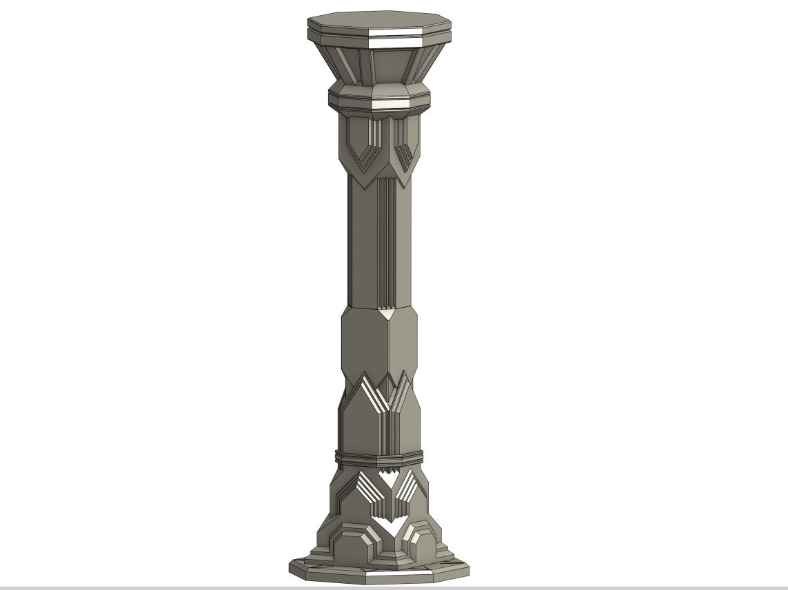 Miniatura 2 do modelo 3D Moria Pillar
