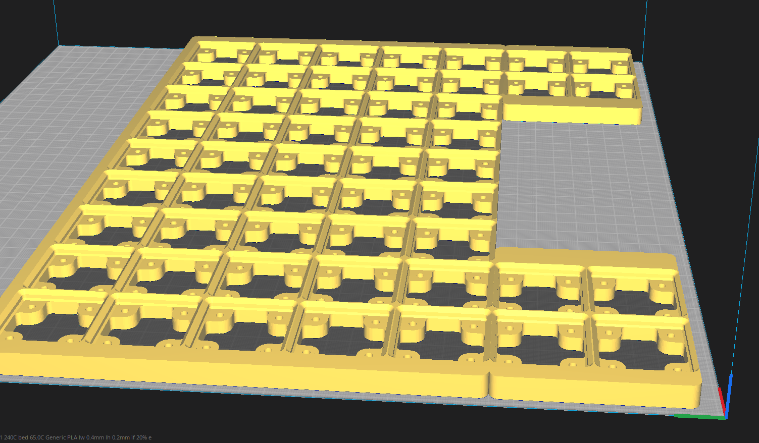 Gridfinity base for Harbor Freight