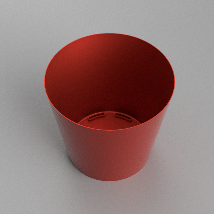 Flowerpot with simple design and scaleable