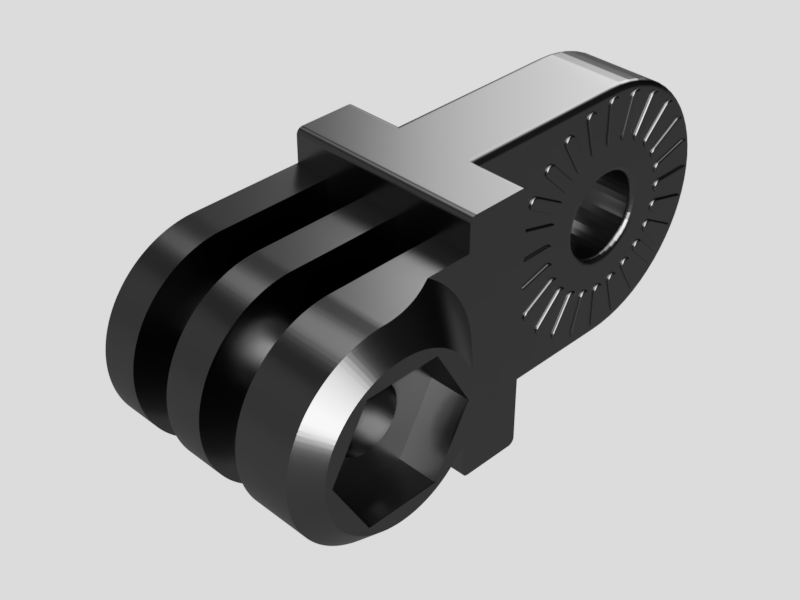 GoPro Adapter For Articulating Camera Mount For Prusa MK3 And MK2 By gopro-adapter-for-articulating-camera-mount-for-prusa-mk3-and-mk2-by