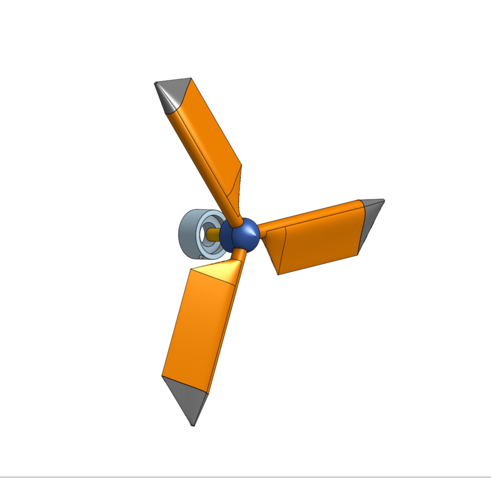 Propeller on bearing by mohitmathew Download free STL model