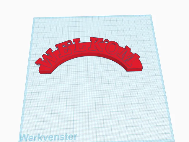 Welkom bordje