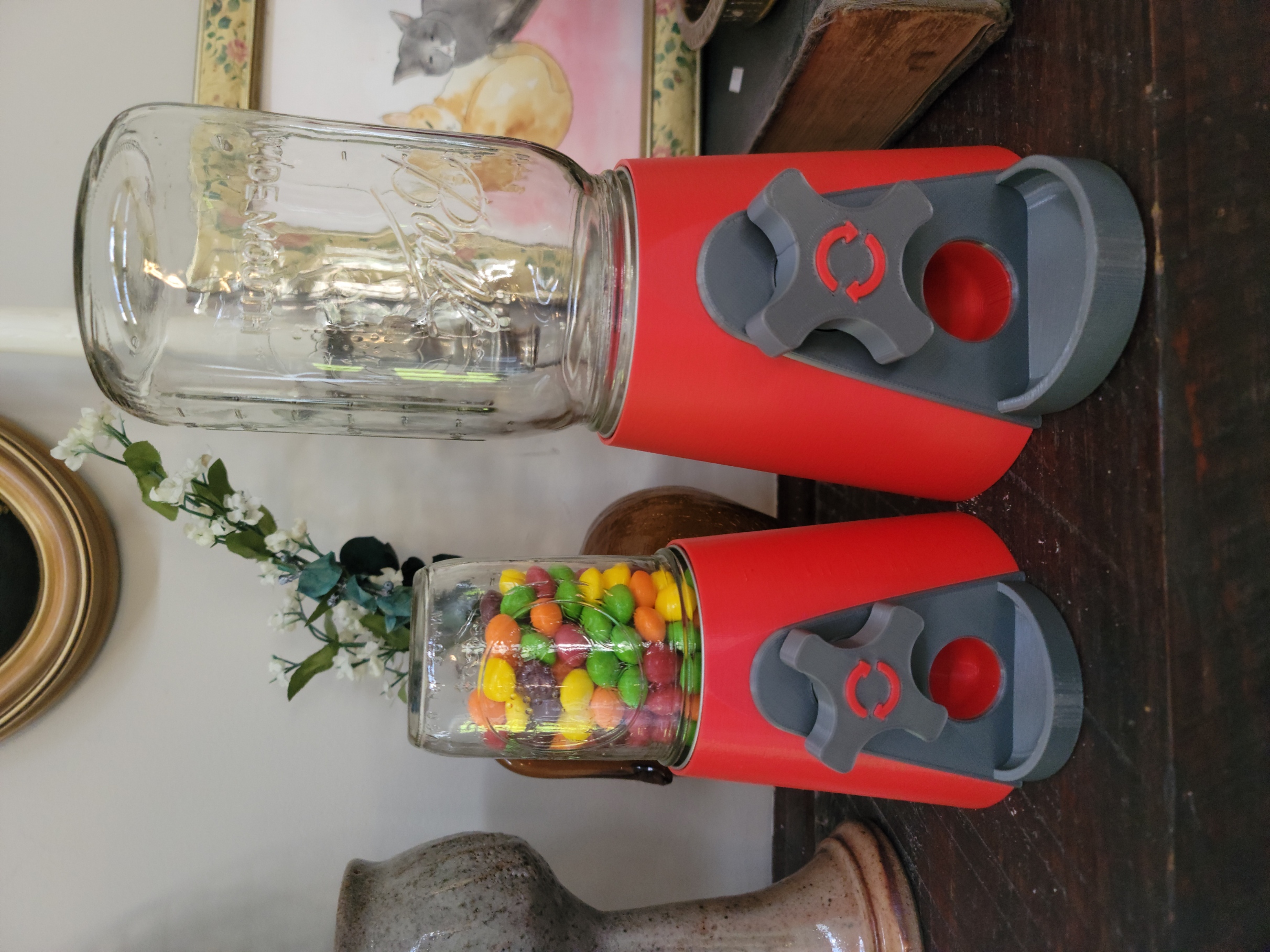 Wide Mouth Mason Jar Candy Machine by Ankhadia Download free STL