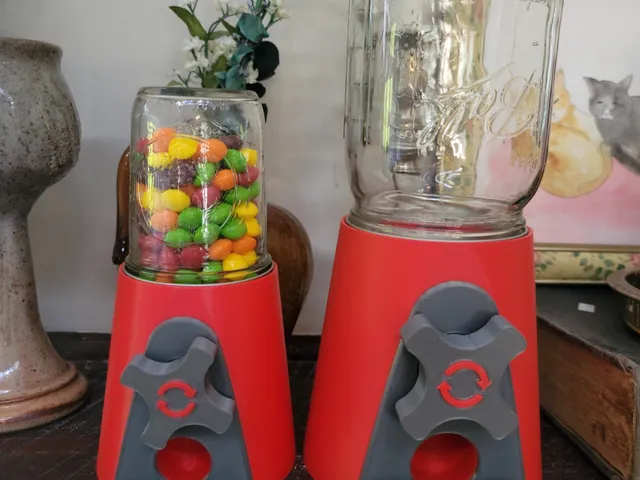 Wide Mouth Mason Jar Candy Machine
