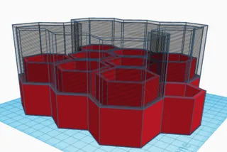 simple cover for hexagrow planter