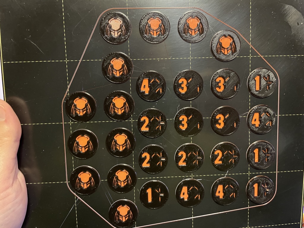 Nemesis Board Game: Predator unofficial expansion tokens