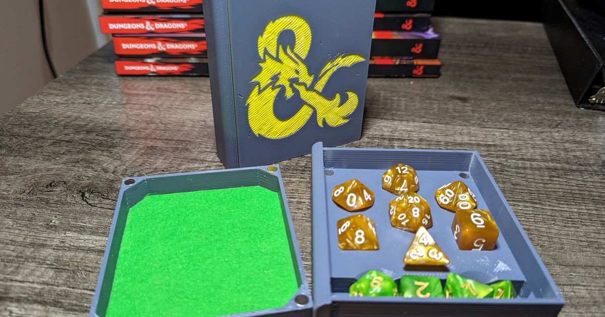 Spell Book Dice Case by DrDunphy Download free STL model